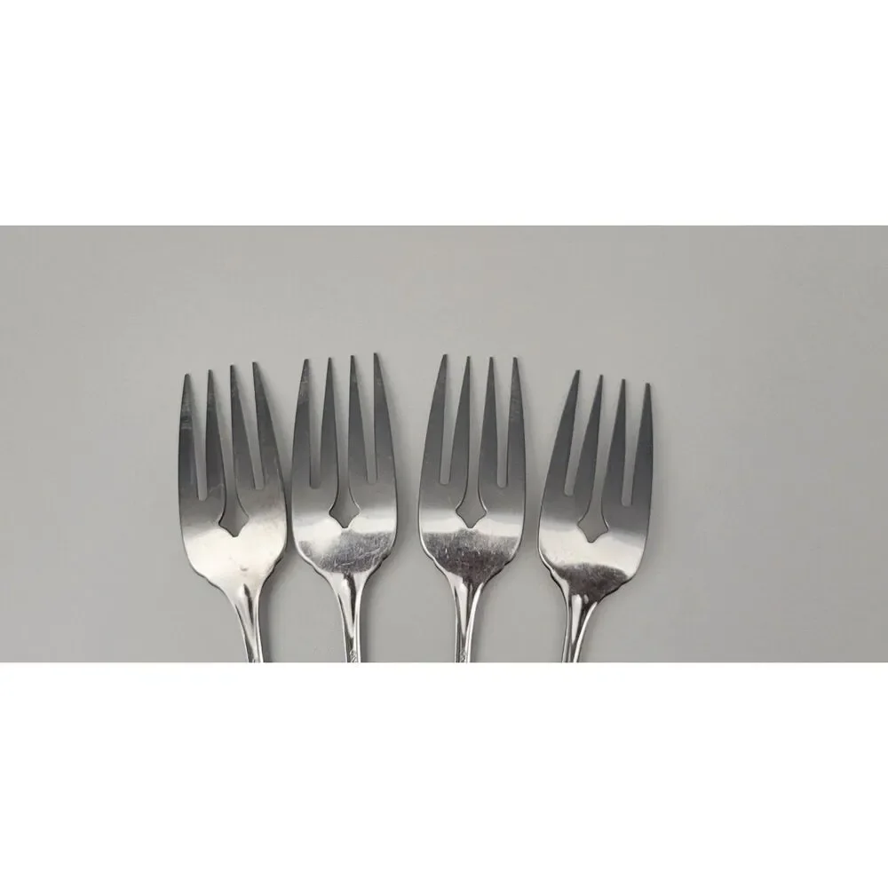 Oneida Gala Impulse Set of 4 Salad Forks Stainless USA